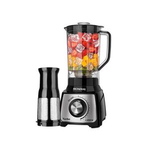 Liquidificador Mondial L-1200 Bi Turbo Inoxidavel 220v - Preto