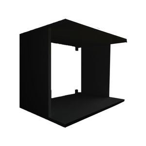 Suporte Microondas Simples Preto Em Mdf