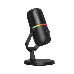 Microfone Gamer Xiaomi Haylou Gx1 - Aux/usb Tipo C - Rgb - Preto