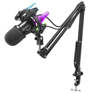 Microfone Fifine K651 Rgb Com Kit De Streaming Y Podcast