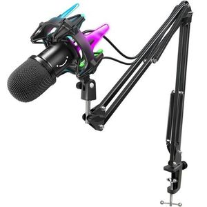 Microfone Fifine K651 - Usb - Condensador Cardioide - Rgb - Preto
