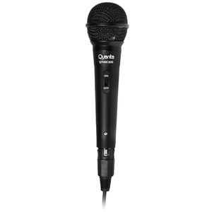 Microfone Quanta Qtmic200 Unidirecional Com Jack 6.5 Mm - Preto