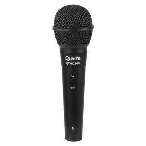 Microfone Quanta Qtmic200 - Com Fio - Bivolt - Preto