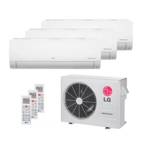 Ar Condicionado Tri Split Inverter 2x9000 + 1x12000 BTU LG Quente e Frio 220V