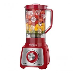 Liquidificador Mondial Turbo Inox L-1200 3 L Vermelho 220v
