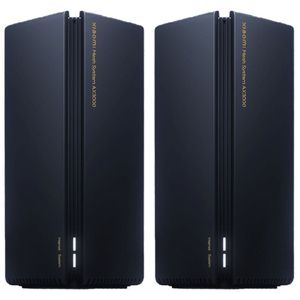 Sistema Wi-fi Mesh Xiaomi Mesh Ax300 Ra82 Dvb4287gl - Preto 2 Unidades