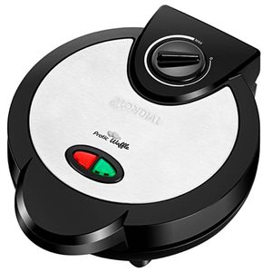 Maquina De Waffles Mondial Pratic Gw-01 1.200 Watts 220v ~ 50-60 Hz - Preta-prata