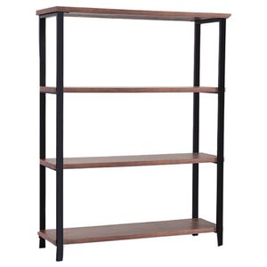 Estante Estilo Industrial Aço 120x153 I12 Castanho Madeira Taeda Dmobiliario Castanho