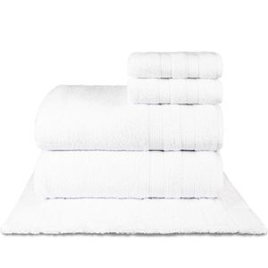 Jogo De Toalhas Fio Penteado Extra Macia 5 Peças - Comfort - Branco