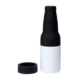 Copo Térmico Multiuso Inox Porta Long Neck Ou Lata Possui Abridor De Garrafa Cores:branco