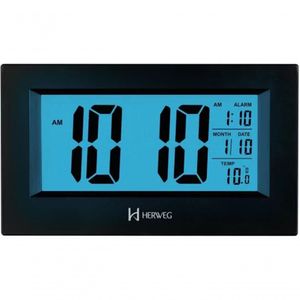 Despertador Digital Preto Herweg 2972 único