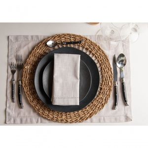 Jogo Americano 2 Peças Ajour 50cm L’hermitage Cinza