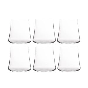 6 Copos Baixo Xtra Em Cristal 350ml Bohemia