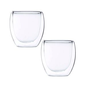 2 Copos Com Parede Dupla Blend Em Vidro 250ml Maxwell & Williams
