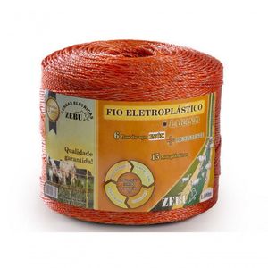 Fio Eletroplastico Laranja 1000m Para Cerca Eletrica Zebu 3138-0