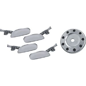 Kit Tuning Aplique Tpa Gas Maçan Cromada Peugeot 206 Sw 4Pts