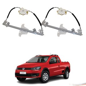 Par Máquina Vidro Elétrico S- Motor Saveiro Após 09 2 Portas