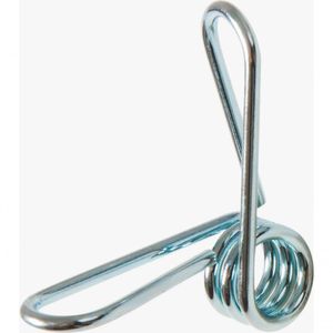 100 Un Clips Metal Para Vareta De Fibra De Vidro 10mm Zebu 4011-8