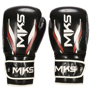 Luva De Boxe Mks Prime Tech Cor Preto Tamanho 12 Oz