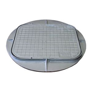 Tampa Tampão De Chão Articulado T33 Com Aba Redondo 58x49cm