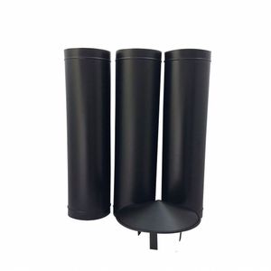 1,80 M De Duto Preto De 115 Mm De Diâmetro Com Chapéu Chinês