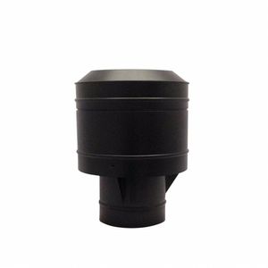 Chapéu Preto Tipo Canhão Sputinik Chaminé 250 Mm De Diâmetro