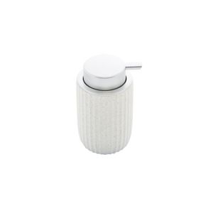 Dispenser Para Sabonete Líquido Em Cerâmica Nórdico 300ml Lyor Branco