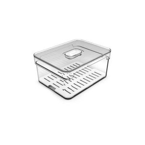 Organizador De Geladeira Com Tampa Clear Fresh Ou 2,2l