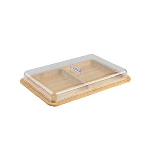 Porta Frios Duplo Em Bambu Sense 26,5x18cm Ou