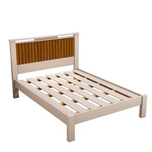 Cama Vitória Para Casal Off-white Naturale