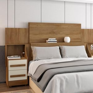 Cabeceira Com Regulagem Pádua Cinamomo Off White