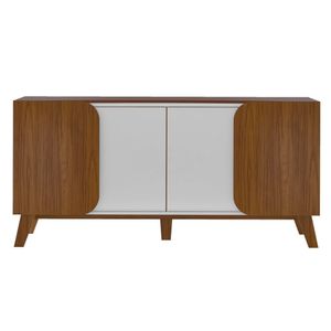 Buffet 1,60 Mt Com 4 Portas Porto Off White/cedro