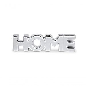 Escultura De Cerâmica Home Prata 12156 - Mart