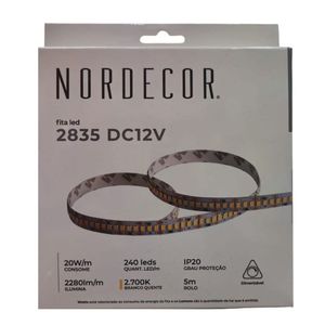 Fita Led Ip20 20w 2700k 12v 240 Leds Nordecor