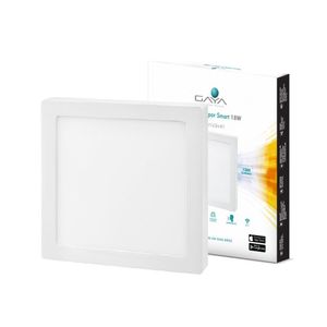 Painel Smart Led Quadrado Sobrepor 18w Cct 3000-6000k Gaya