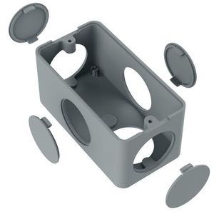 Condulete Pvc Múltiplo 1-2-3-4 Cinza Inpol