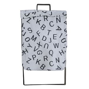 Cesto De Roupas Organizador Dobrável 60 Cm X 35 Cm - Letras