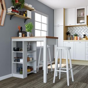 Bancada Cozinha Gourmet Ditália 3 Prateleiras Cd-1022 Branco