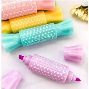 Caneta Marca Texto Bala Coloridas 6 Unidades