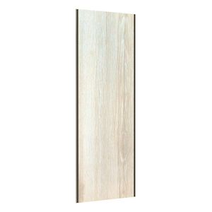 Porta De Correr Closet 80cm Com Puxador Perfil Inox E Kit Ferragem Prime Luciane Móveis Legno Crema