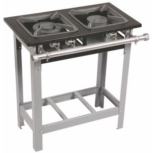 Fogão 2 Bocas Duplas (2bd) M6 30x30 Perfil 6,5 Metalmaq