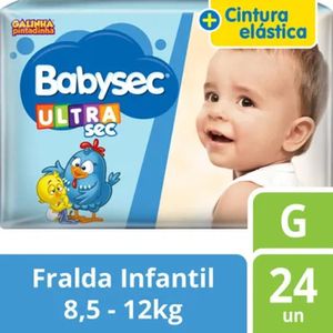 Fralda Babysec Ultra G Com 22 Unidades