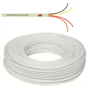 Cabo Manga Fibra Óptica 4X22 Awg Para Iluminação De Piscinas Led Rgb (Metro)