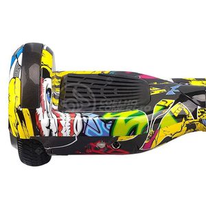 Hoverboard Infantil Skate Elétrico Arte Urbana Led Grafite