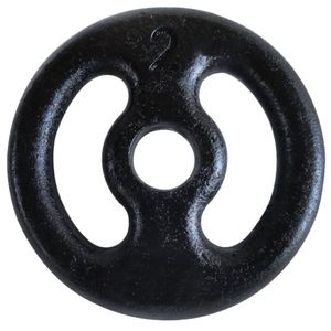 Anilha Ferro Fundido Pintada Fitness Academia 2Kg