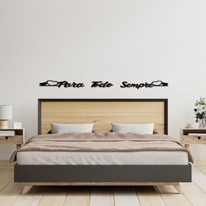 Palavra Decorativa Mdf Corte Laser Modelo 2 Preto