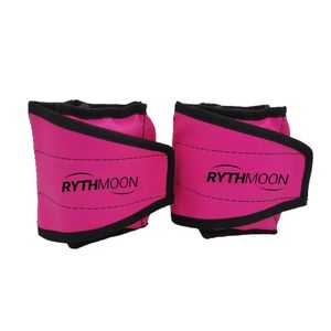 Caneleira 3kg Neon Tornozeleira De Peso Fit Rosa Neon