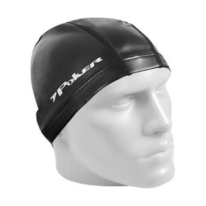 Touca De Natação De Tecido Pu Adulto X-touch Poker Preto