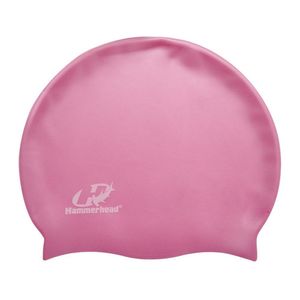 Touca De Natação Silicone Adulto Lisa Hammerhead Cor Rosa