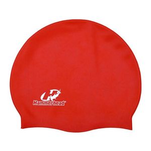 Touca De Natação Silicone Adulto Lisa Hammerhead Vermelho